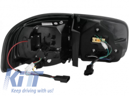 LED taillights suitable for VW Touareg 2002 - 2010 Black Smoke-image-6008424