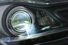 LED TFL Scheinwerfer für Mercedes C-Klasse W204 S204 MOPF 2011–2014 Schwarz-image-6100222