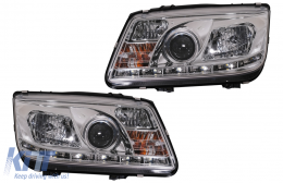 image-14-LED TFL Scheinwerfer für VW Bora 09.1998-05.2005 Daylight Chrom