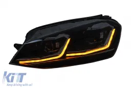 LED TFL Tagfahrlicht Scheinwerfer für VW Golf 7 VII 2012–2017 Halogen Statisches Blinklicht-image-6277845