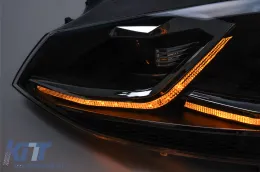 LED TFL Tagfahrlicht Scheinwerfer für VW Golf 7 VII 2012–2017 Halogen Statisches Blinklicht-image-6277847