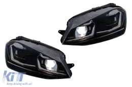 LED TFL Tagfahrlicht Scheinwerfer für VW Golf 7 VII 2012–2017 Halogen Statisches Blinklicht-image-6277850