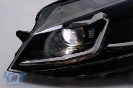 LED TFL Tagfahrlicht Scheinwerfer für VW Golf 7 VII 2012–2017 Halogen Statisches Blinklicht-image-6277851