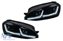 LED TFL Tagfahrlicht Scheinwerfer für VW Golf 7 VII 2012–2017 Halogen Statisches Blinklicht-image-6277853