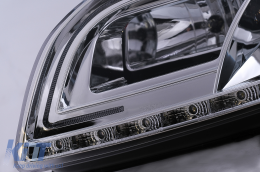 LED Tube Light Scheinwerfer für Audi A4 B7 11.2004-03.2008 Chrom-image-6096502