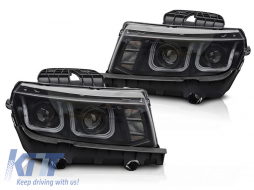 LED tuning headlight set suitable for Chevrolet Camaro 2013-2015 with black base, left and right - ABCHHX6010528