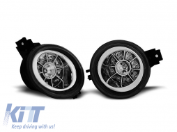 image-4-LED tuning indicator set suitable for VW Lupo 1998-2005 with chrome base left + right