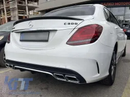 LED-Tuning-Rücklichtkit geeignet für Mercedes C-Klasse W205 Limousine 2014-2018, rot-weißes Gehäuse, mit dynamischem Blinker, links und rechts-image-6152115