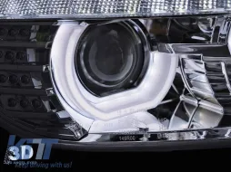 LED-Tuning-Scheinwerfersatz geeignet für BMW 3er Reihe F30 Limousine, F31 Touring 10.2011-05.2015 mit Chrombasis, links und rechts-image-6152551