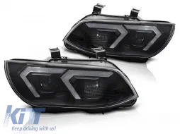 image-29-LED-Tuning-Scheinwerfersatz geeignet für BMW 3er-Serie E92 Coupé, E93 Cabriolet 2010-2013 mit schwarzem Gehäuse, für das Modell mit serienmäßigen Tagfahrlicht, ohne AFS, links und rechts