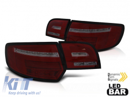 image-1-LED tuning tail light kit suitable for Audi A3 8P sportback 2003-2008 smoked base, left and right