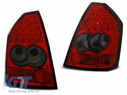 LED tuning tail light kit suitable for Chrysler 300C 2005-2008 red/smoked, left and right - ABCRTX6010169