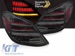 image-32-LED tuning tail light kit suitable for Mercedes C-Class W205 sedan 2014-2021, black-red base, with dynamic turn signal, left and right