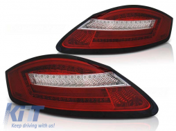 LED tuning tail light kit suitable for Porsche Boxster 987/Cayman 2005-2008 red/white, left and right - ABPOTX6010287
