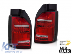 LED tuning tail light kit suitable for VW T6 2015-2019 red-white base, left and right for the model with factory-installed halogen tail lights - ABTLV6021149