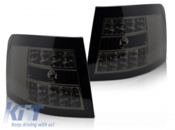 LED tuning tail light set suitable for Audi A6 C5 estate 1997-2004 smoked, left and right - ABAUTX6010075