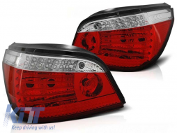 LED tuning tail light set suitable for BMW 5 Series E60 07.2003-2007 red/white, left and right - ABTLB6020992