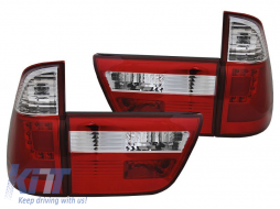 image-69-LED tuning tail light set suitable for BMW X5 E53 1999-2003 red and white, left and right