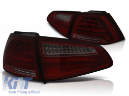 LED tuning tail light set suitable for Volkswagen GOLF 7 2013- hatchback, version without factory LED tail lights, left and right - ABTLV6021107