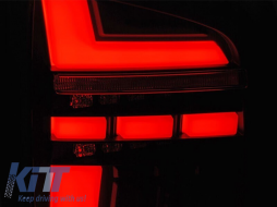 LED tuning tail light set suitable for Volkswagen T5 2003-2009, fully smoked base, left and right-image-6238066