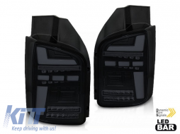 image-12-LED tuning tail light set suitable for Volkswagen T5 2010-2015, black base, left and right