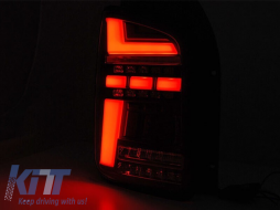 LED tuning tail light set suitable for Volkswagen T5 2015-2019, red and smoked base, left and right-image-6238123