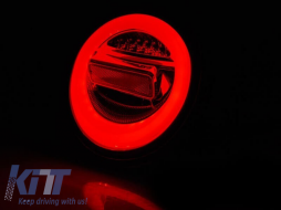 LED tuning tail light set suitable for VW New Beetle hatchback, convertible 1998-2005 red/smoked base, left and right-image-6238048