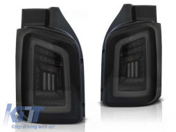 LED tuning tail light set suitable for VW T5 04.2003-2015 smoked with black/white base, left and right - ABTLV6021110