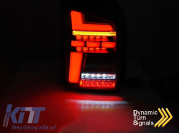 LED tuning tail light set suitable for VW T6 2015-2019, T6.1 2019-2021 red-white base, left and right for the model with factory-installed LED tail lights-image-6238168