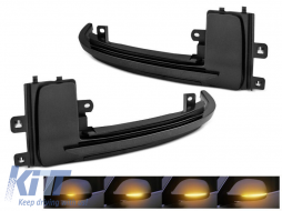 LED turn signals suitable for side mirrors of Audi A3 2010-2012, A4 2010-2015, A5 2010-2016, RS5 2013-2015, S4 2010-2015, S5 2010-2016 - ABAUML6009974