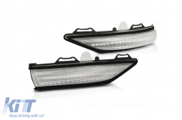 image-21-LED turn signals suitable for side mirrors on Ford Fiesta hatchback after 2017 with 3 or 5 doors, with chrome base