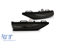 image-22-LED turn signals suitable for side mirrors on Ford Fiesta hatchback after 2017 with 3 or 5 doors, with black base