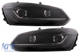 LED Фарове , подходящи за VW Polo Mk5 6R 6C (2010-2017) Динамичен Sequential Turning Light-image-6032320