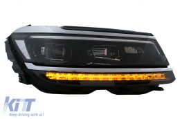 LED Фарове , подходящи за VW Tiguan II Mk2 (2016-2019) R-Line Matrix Дизайн Sequential Динамичен Въртящи се светлини-image-6040233