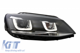 LED Фарове , подходящи за VW Jetta Mk6 VI (2011-2017) TFSI 3D U Bi-Xenon Дизайн-image-6040432
