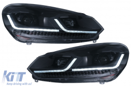 image-24-LED Фарове , подходящи за VW Golf 6 (2008-2013) с Facelift G7.5 Look Черен Flowing Динамичен Sequential Въртящи се светлини LHD
