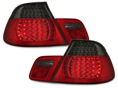 LED Задни светлини подходящи за BMW 3 Series E46 Купе 2D (1998-2003) Червено/Черно-image-60989