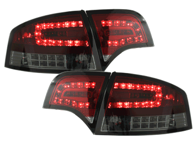 LED Задни светлини подходящи за Audi A4 B7 Лимузина (2004-2008) LED мигач Червен дим-image-29305