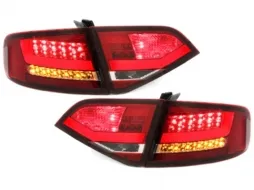 LED Задни светлини подходящи за AUDI A4 B8 8K Седан (2007-2010) Червен / Чисто-image-65536