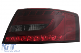 LED Задни светлини подходящи за Audi A6 C6 4F Лимузина (04.2004-2008) Червен дим 7PIN-image-44042