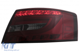 LED Задни светлини подходящи за Audi A6 C6 4F Лимузина (04.2004-2008) Червен дим 7PIN-image-6089397