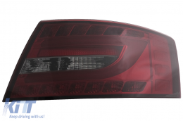 LED Задни светлини подходящи за Audi A6 C6 4F Лимузина (04.2004-2008) Червен дим 7PIN-image-6089399