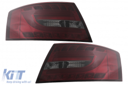 LED Задни светлини подходящи за Audi A6 C6 4F Лимузина (04.2004-2008) Червен дим 7PIN-image-6089400