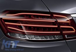 LED задни Задни светлини , подходящи за MERCEDES E-Class W212 (2009-2013) Conversion Facelift Дизайн Red Чисто-image-5992269