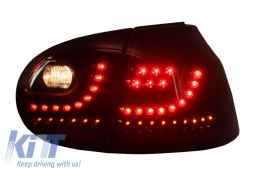LED Задни светлини подходящи за VW Golf V 5 (2004-2009) Ляв волан (LHD) Черешово черно Urban Стил-image-6021606