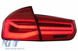 Преобразуване на LED Задни светлини в LCI дизайн , подходящи за BMW Серия 3 F30 Pre LCI LCI (2011-2019) Червен Чисто с Динамичен последователни светлини за завиване-image-6024705