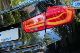 Преобразуване на LED Задни светлини в LCI дизайн , подходящи за BMW Серия 3 F30 Pre LCI LCI (2011-2019) Червен Чисто с Динамичен последователни светлини за завиване-image-6024755