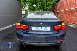 Преобразуване на LED Задни светлини в LCI дизайн , подходящи за BMW Серия 3 F30 Pre LCI LCI (2011-2019) Червен Чисто с Динамичен последователни светлини за завиване-image-6072499
