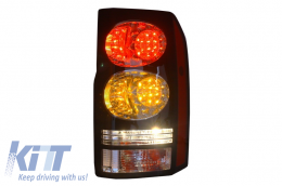 LED Задни светлини , подходящи за Land Rover Discovery III 3 & IV 4 (2004-2016) Черен преобразуване във вид на Facelift-image-6026182