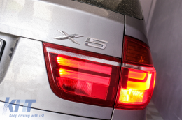 LED Задни светлини подходящи за BMW X5 E70 (2007-2010) Light Bar LCI Facelift Дизайн-image-6085118